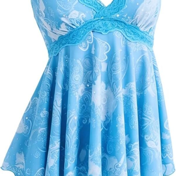 Verdusa Women's Y2K Tops Lace Sequin Ruffle Peplum Babydoll Going Out Shirt