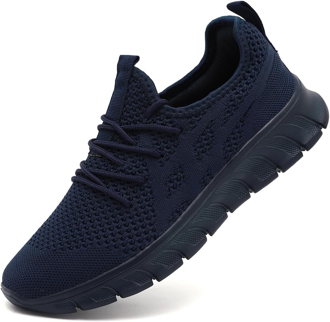 Men's Running Shoes Road Walking Breathable Athletic Sneakers - Image 4