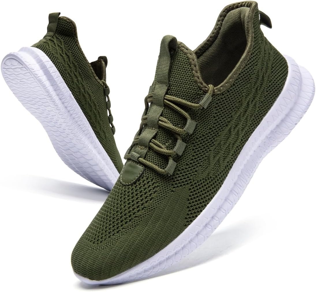 Mens Running Walking Shoes,Lightweight Breathable Mesh - Image 9