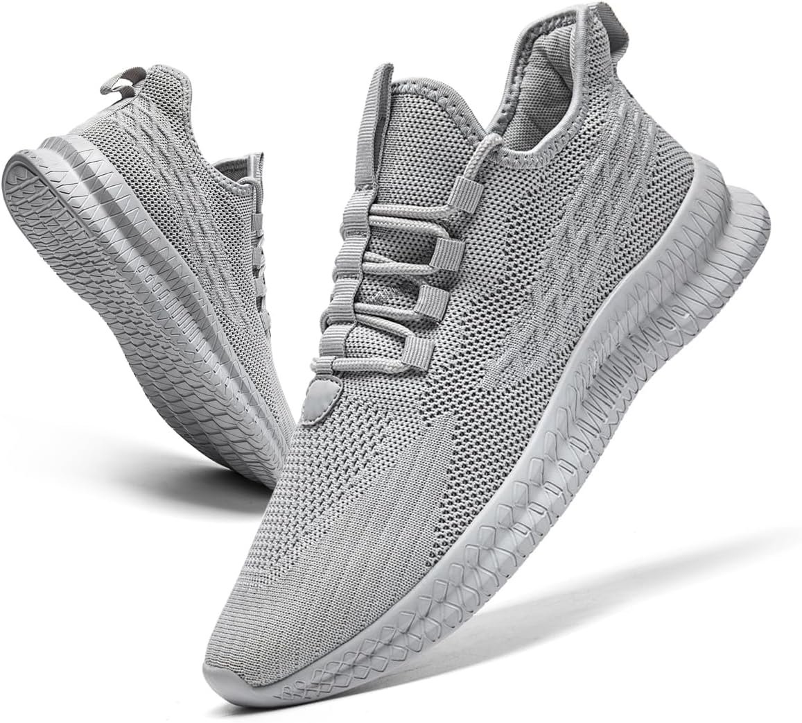 Mens Running Walking Shoes,Lightweight Breathable Mesh - Image 3