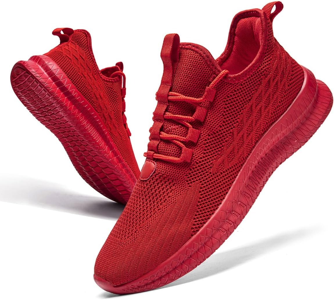 Mens Running Walking Shoes,Lightweight Breathable Mesh